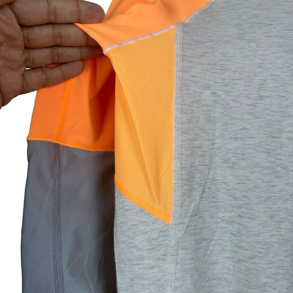 Lululemon Spincity Athletic Long Sleeve Exercise Top Activewear Spin Gray Orange - Picture 6 of 11